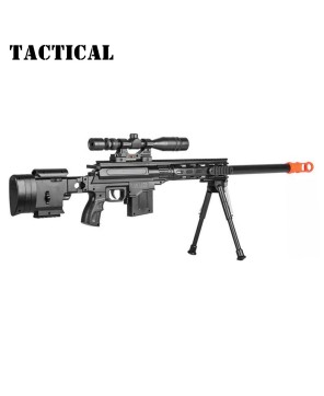 Tactical Spring Sniper Airsoft Rifle with Laser Scope Bipod