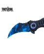 8" Military Blue Karambit Claw Knife