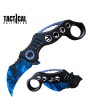 8" Military Blue Karambit Claw Knife