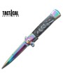 Rainbow Blade Stiletto Knife | Spring Assist, Italian Style