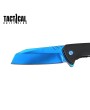 Tactical Blue Cleaver Folding Knife | Spring Assist Pocket Razor Blade