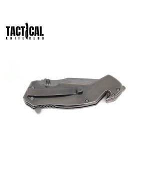 Tactical Rescue Pocket Knife - 4.5" Closed with Glass Breaker & Cutter