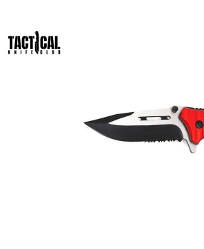 Tactical Folding Knife with Firestarter & Whistle