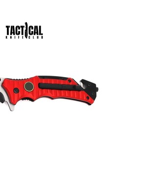 Tactical Folding Knife with Firestarter & Whistle