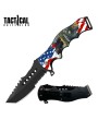 Tactical American Beer Spring Assisted Pocket Knife - 3.5" Blade