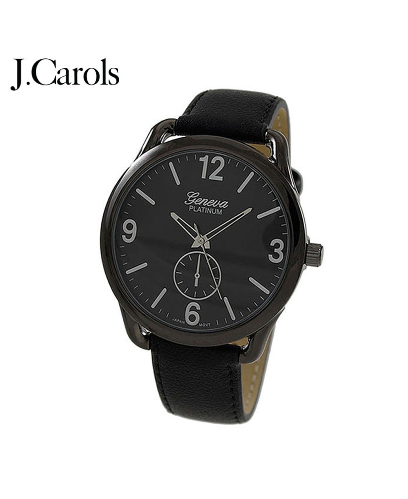 Affordable men's leather strap casual watch