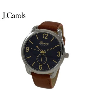 Affordable men's leather strap casual watch