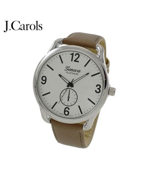 Affordable men's leather strap casual watch