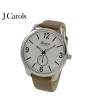 Affordable men's leather strap casual watch