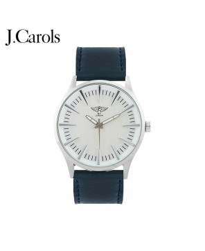 Traditional men's leather strap watch