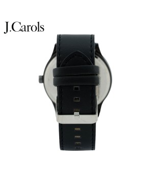 Traditional men's leather strap watch