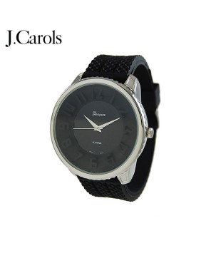 Fashionable Men's Silicone Strap Watch