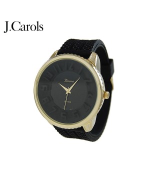 Fashionable Men's Silicone Strap Watch