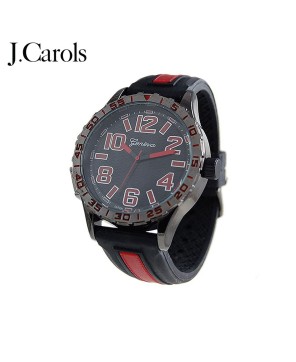 Men's Numbers Dial Watch - Comfortable Silicone Rubber Strap