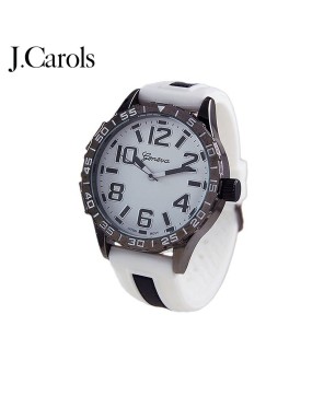 Men's Numbers Dial Watch - Comfortable Silicone Rubber Strap