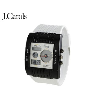 Men's Stylish Dial Silicon Rubber Watch - Modern Design