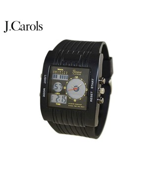 Men's Stylish Dial Silicon Rubber Watch - Modern Design