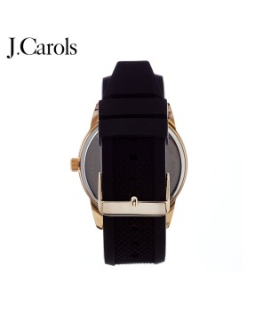 Women's 45mm Round Dial Wristwatch with Durable Silicone Strap