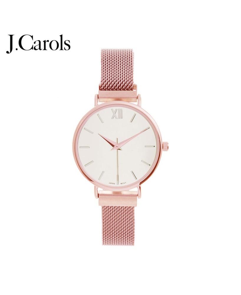 Women's Minimalist Mesh Band Quartz Wristwatch by Geneva