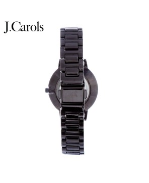 Silver & Black Mesh Strap Quartz Watch for Girls - Magnet Buckle