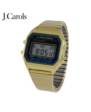 Elegant Digital Gold Silver Women's Watch – Modern and Timeless