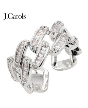 Gold Plated Cubic Zirconia Adjustable Rings