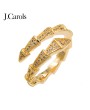 Cubic Zirconia Snake Adjustable Rings