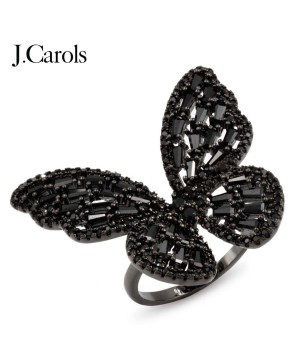 Multi-Color CZ Butterfly Adjustable Rings