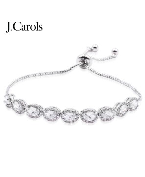 Cubic Zirconia Adjustable Bracelets Evening Party Bling Jewelry