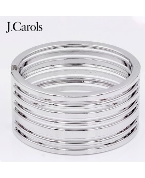 Zinc Alloy Metal Hinged Bangles | Gold & Rhodium Plated Bracelets