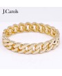 Gold Plated Hinged Bangle Bracelets