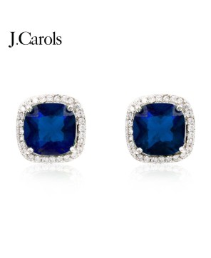 Square Cubic Zirconia Stud Earrings - Stylish Accessories