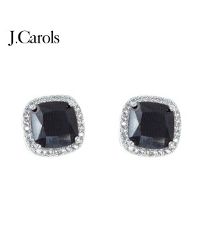 Square Cubic Zirconia Stud Earrings - Stylish Accessories