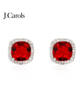 Square Cubic Zirconia Stud Earrings - Stylish Accessories