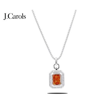 Cubic Zirconia Stone Pendant Necklace