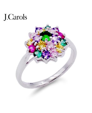 Stunning Cubic Zirconia Flower Engagement Rings