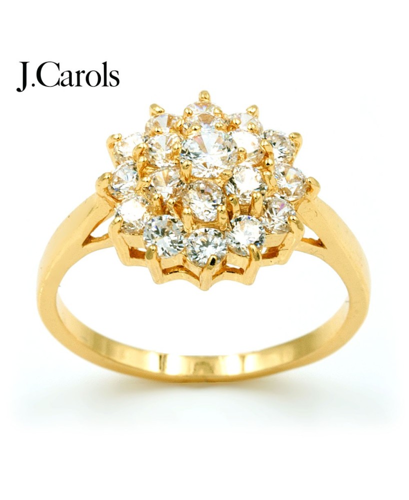 Stunning Cubic Zirconia Flower Engagement Rings