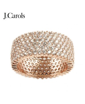 Elegant Cubic Zirconia Rings - Rose Gold & Rhodium Plated