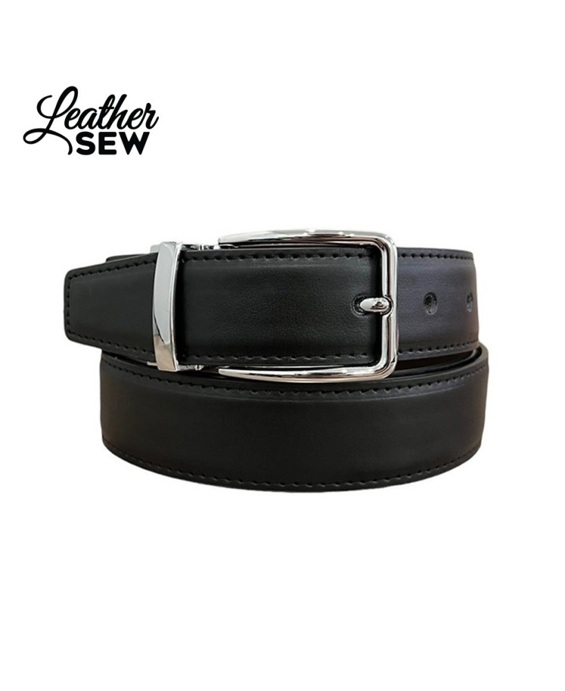 A37 Men's Reversible Belt - Twist Buckle Design