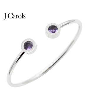 Stainless Steel Sapphire Cubic Zirconia Cuff Bracelets - Colorful