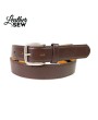 Men's Money Belt with Hidden Zipper Pocket - Casual Jean Belt