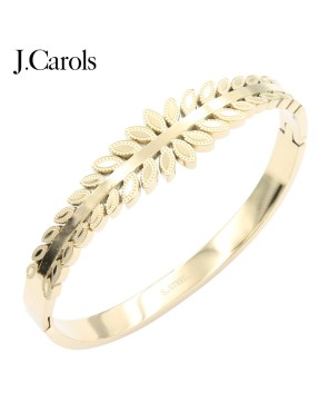 Leaf Style Stainless Steel Bracelets - Elegant Gold & Stainless Steel