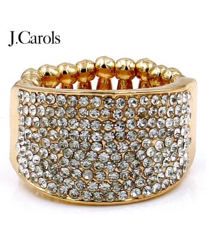 Stunning Rhinestone Crystal Stretch Rings | Sparkling Colors