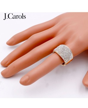 Stunning Rhinestone Crystal Stretch Rings | Sparkling Colors