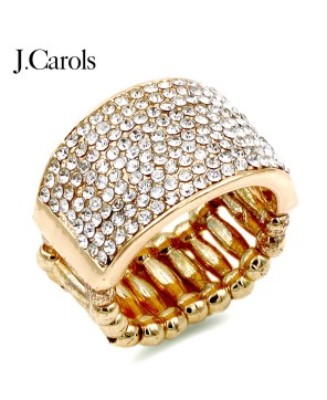 Stunning Rhinestone Crystal Stretch Rings | Sparkling Colors