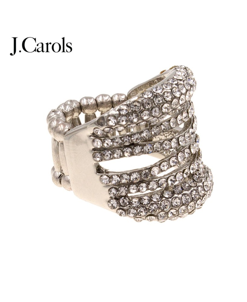 Crystal Rhinestone Stretch Fashion Party Statement Ring