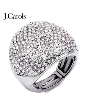 Crystal Stone Stretch Rings | Zinc Alloy Fashion Jewelry