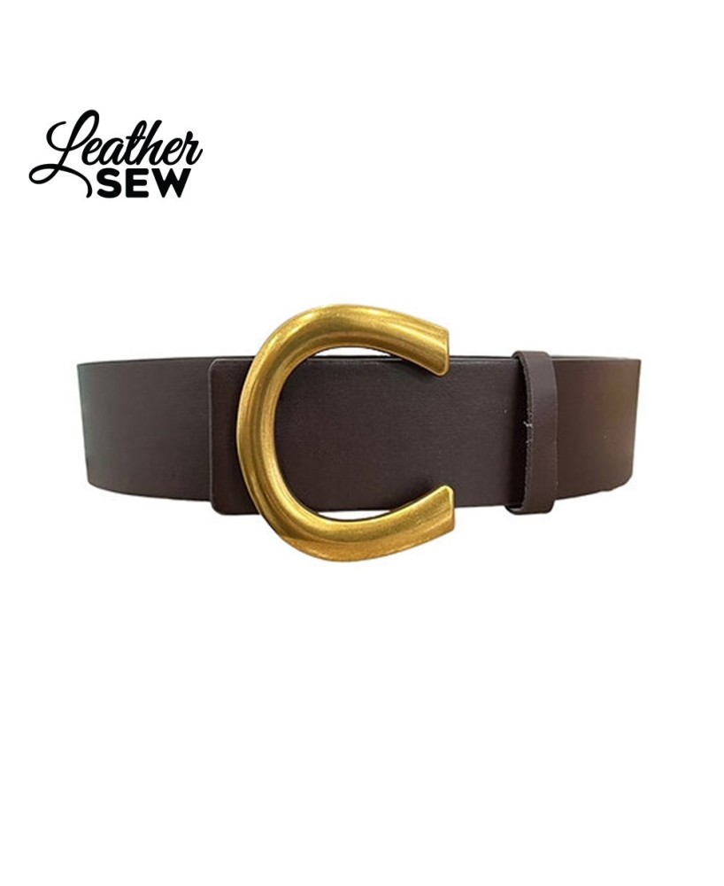 Women's Letter Buckle Belt - Stylish Accessory