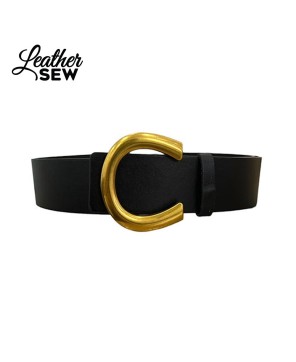 Women's Letter Buckle Belt - Stylish Accessory