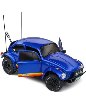 1975 Volkswagen Beetle Baja Diecast Model - Metallic Blue Adventure